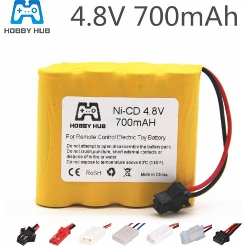 Ni-CD 4.8V 700MAH echargeable Battery 1PCS/2PCS/4PCS Ni Cd Battery Packs SM Plug Rechargeable AA Batteries