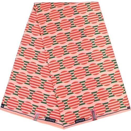 2019 New Arrival Fashion Beautiful Pink Pattern Print African Ankara High Quality Veritable Real Wax Fabric 6 Yards\Lot