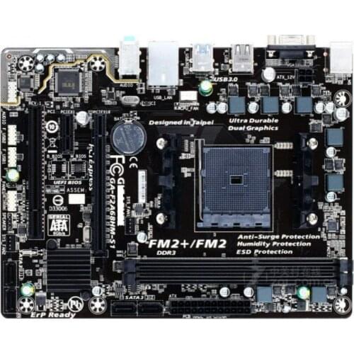 Original A68 motherboard for Gigabyte GA-F2A68HM-S1 F2A68HM-S1 DDR3 Socket FM2 A68H USB3.0 SATA3 used Desktop motherboard