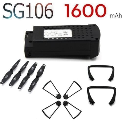Original For SG106 1600mAh 3.7V Lipo Battery for RC Helicopter Drone Quadcopter Spare Parts 3.7v Rechargeable Battery SG-106