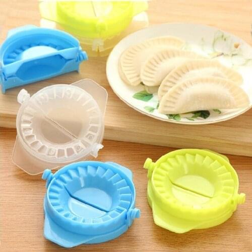 Pack Dumpling Machine Small Tool Home Plastic Dough Press Dumpling Pie Ravioli Mold Mould Maker Cooking Pastry Tool Random Color