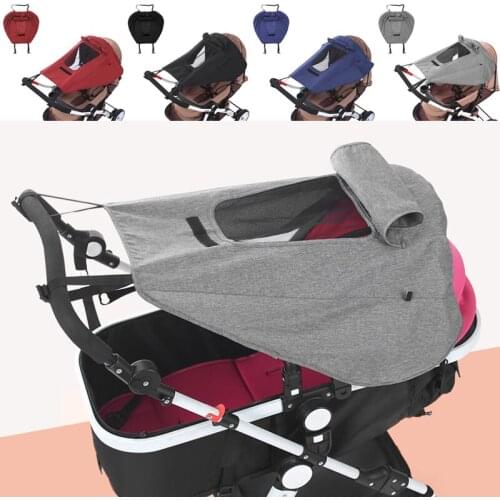 Baby Stroller Sun Shade Universal Sun Visor Accessories Carriage Canopy Cover For Baby Infants Car Seat Uv Resistant Cloth