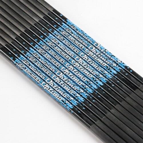 12pcs SF Carbon Arrow Shaft Spine 350 400 500 600 700 800 900 1000 ID 4.2mm For Recurve Bow Hunting and shooting