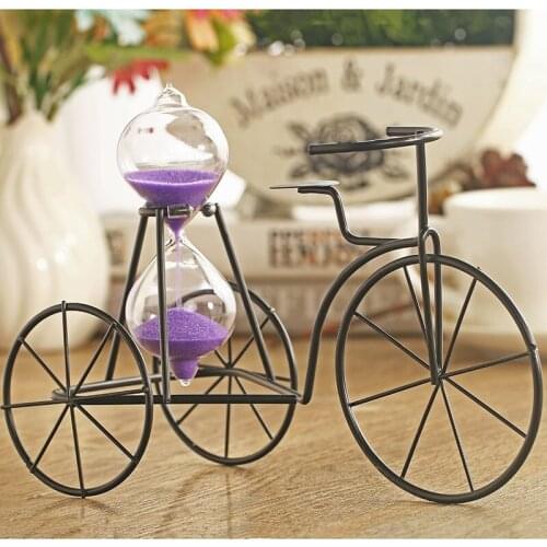 Creative Timer Tieyi Tricycle Hourglass Presents Toys Ornaments Home Modern Home Decoration Accessories