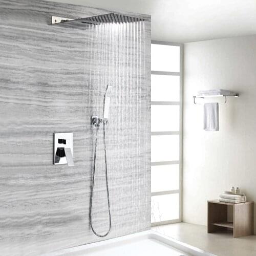 Waterfall joint rainshower faucet single hot and cold handle mixer nozzle water with shower hand for bath tap