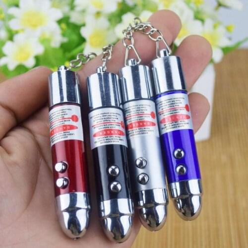 High Quality Electric shock whole person laser light Toy whole toy keychain two flashlights Professional Red Lazer Light Pen