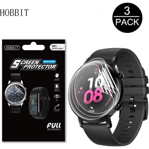 3PCS For Huawei Honor Watch Magic GT 2 GT2 42mm 46mm Pro SmartWatch TPU Film Full Coverage Soft LCD Screen Protector Not Glass