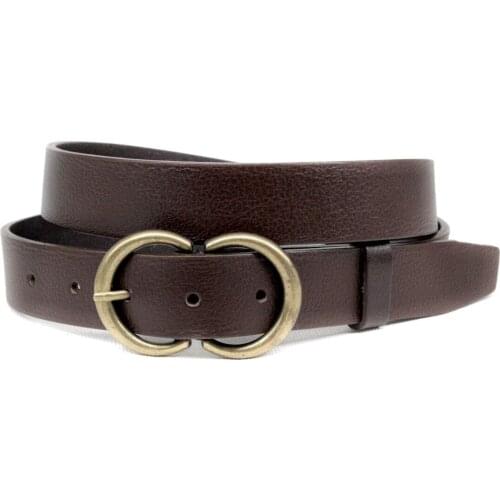 Genuine Leather Woman Belt 3 cm genuine Buffalo