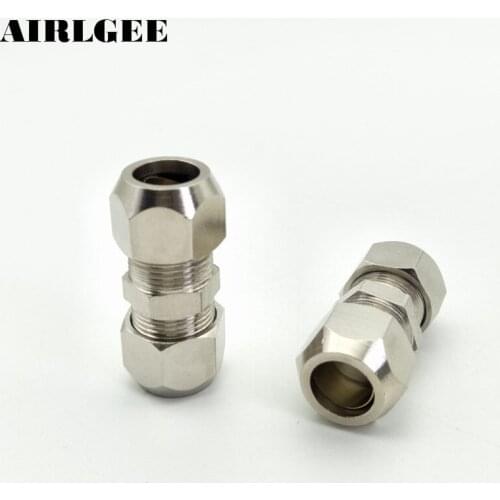 2 Pcs Hex Bushing Straight Bite type tube fitting Quick Coupler Joint Connector for 10mm Air Hose