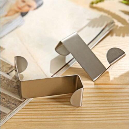 2PCS Over Door Hook Stainless Kitchen Cabinet Clothes Hanger Organizer Holder