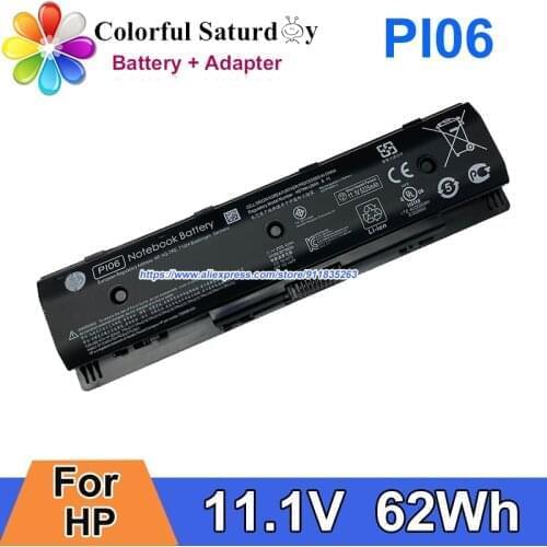 62Wh PI06 11.1V Battery For HP HSTNN-DB4N HSTNN-LB40 HSTNN-LB4N HSTNN-LB4O HSTNN-UB4N HSTNN-YB40 HSTNN-YB4N TPN-I110 TPN-I112