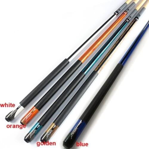 9.5mm/11.5mm/12.75mm Billiard Pool cues 4colors optional 1/2 splited leathe wrap Snooker cues high quality China