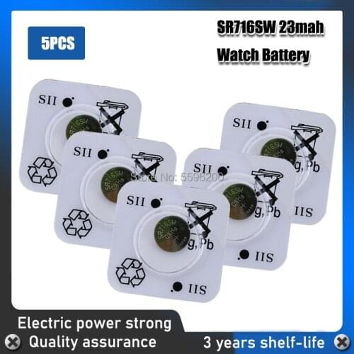 5pcs FOR SEIZAIKEN Silver Oxide Watch Battery 315 SR716SW 716 1.55V 100% original brand 315 battery
