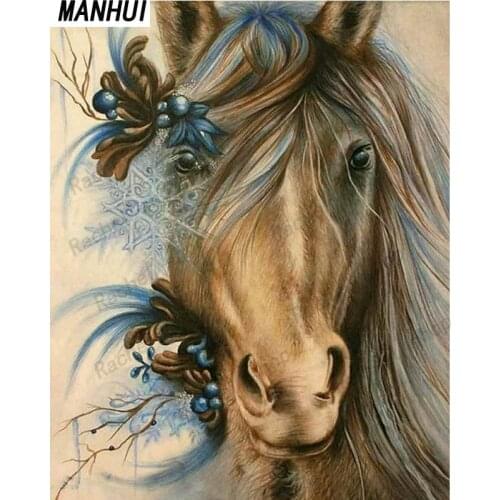 Diamond Embroidery Diy Diamond Painting Cross Stitch Kits Diamond Mosaic Horse Full Square Diamond Embroidery AD335