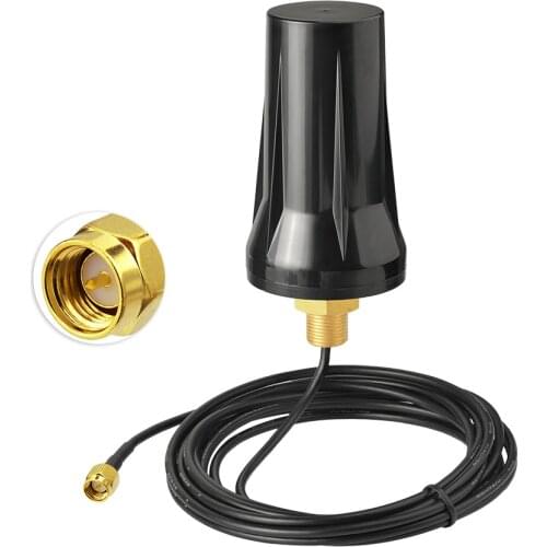 Superbat 4G LTE Antenna Fixed Screw Mount Omni-directional SMA for 4G LTE Router Vehicle Truck RV Motorhome Marine Boat cell