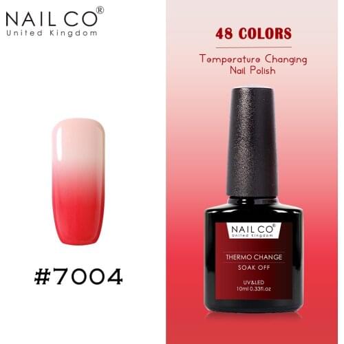 NAILCO 10ml Temperature Changing Gel Nail Polish Vernis DIY Design Nail Art Top Color Paint Glitter Decoration Makeup Manicure