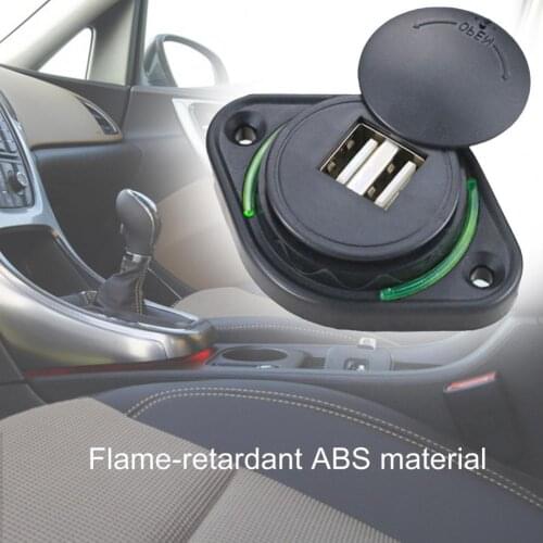 12V-24V Car Charger Dual USB Port 3.1A LED Quick Charge Mini Adapter for Auto