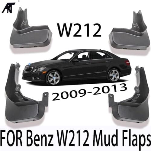 4PCS/SET Mud Flaps For Benz W212 Front Rear Fender Flare Splash Guards For Mercedes E300 E350 E550 E500 E280 E200 2008-2013