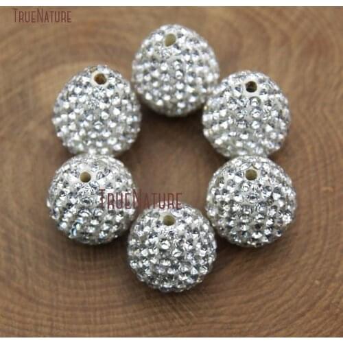 Crystal Micro Pave Beads Findings Water Drop Shape Beads Clay Loose Beads For Jewelry Making In 20*15 mm BE9164
