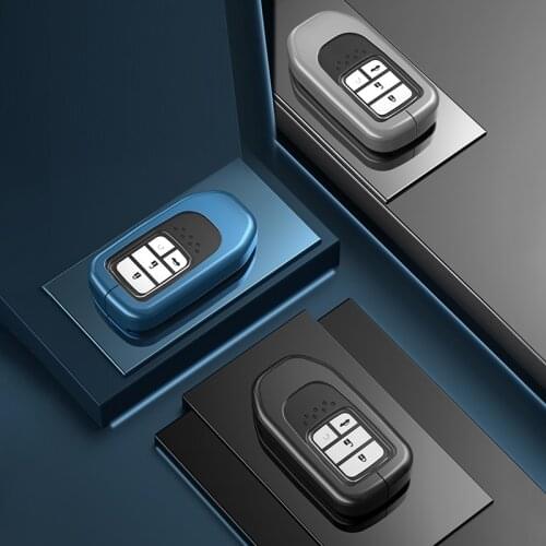 Aluminum Alloy Key Case for Honda Vezel city Civic BR-V HR-VCRV Pilot Accord Jazz Jade Crider Odyssey Key Protective Shell Cover