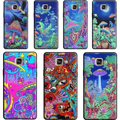 Psychedelic Trippy Visuals Colours Case For Samsung A9 A8 A6 A7 J8 2018 A3 A5 J4 J6 Plus J1 J3 J5 J7 2017 2016 Phone Cover
