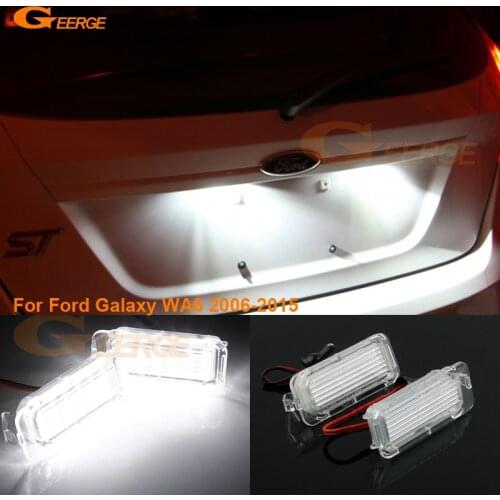 For Ford Galaxy WA6 2006-2015 Excellent Ultra bright smd Led License plate lamp light No OBC error car Accessories
