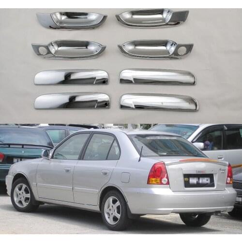 For Hyundai Accent Verna Brio LC 1999-2005 high quality Door Handles Bowl Cover ABS Plastic Chrome Plating