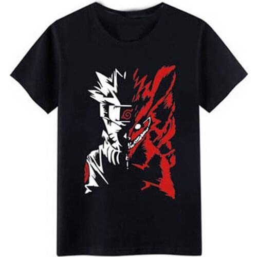 Anime Naruto Cosplay T-shirt Namikaze Minato Sharingan T shirt Summer Cotton Short-sleeve Men women Tees tops