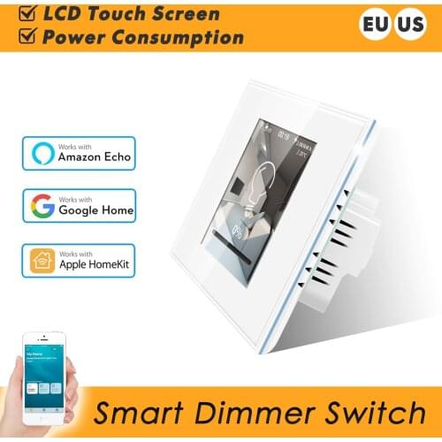Smart Wifi Dimmer Switch Work with Apple Homekit Alexa Google Home Assistant Switch Dimmer for Smart Home 220V 110V EU US