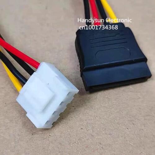 ITX FDD Floppy 4Pin Female VH3.96mm to 15Pin SATA Female 15Pin to 4Pin Adapter Converter motherboard power supply Leads Cord