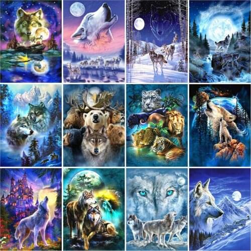 Wolf Animals Print Pictures Art Paintings Classic Wall Art Canvas Painting Aesthetic Decor Living Room Bedroom Unframed Posters