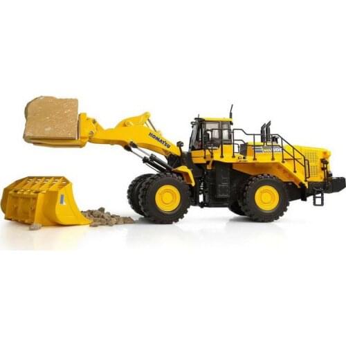 Diecast 1/50 Scale Komatsu WA600-8 Stone Handler Stone Loader Engineering Circuit Model Static Display Adult Collection Tractor
