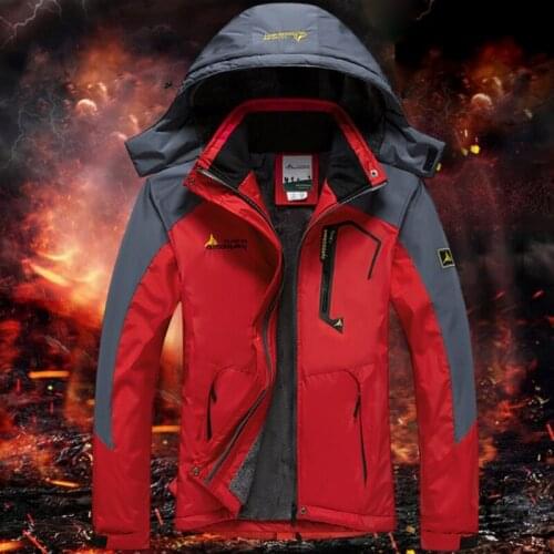 Men\s Winter Inner Fleece Waterproof Jacket Outdoor Sport Warm Brand Coat Hiking Camping Trekking Skiing Male Jackets
