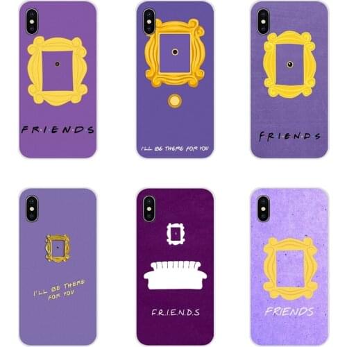 For Samsung Galaxy A3 A5 A7 A9 A8 Star A6 Plus 2018 2015 2016 2017 friends tv series door Adorable Transparent Soft Cases Covers