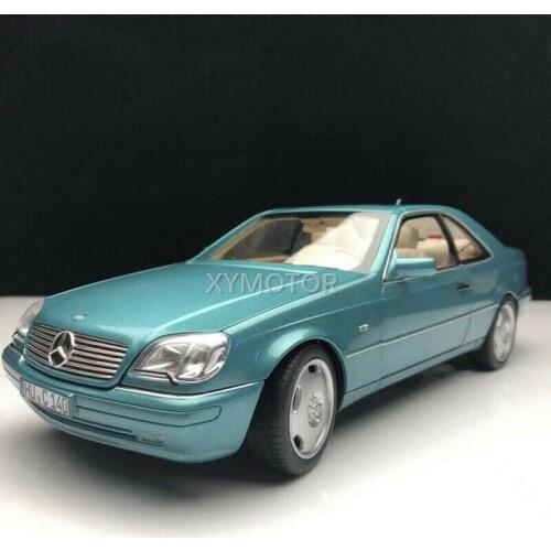 Norev 1:18 For Benz CL600 Coupe 1997 Metal Diecast Car Model Kids Toys Gifts Collection Display Blue(Silver green)