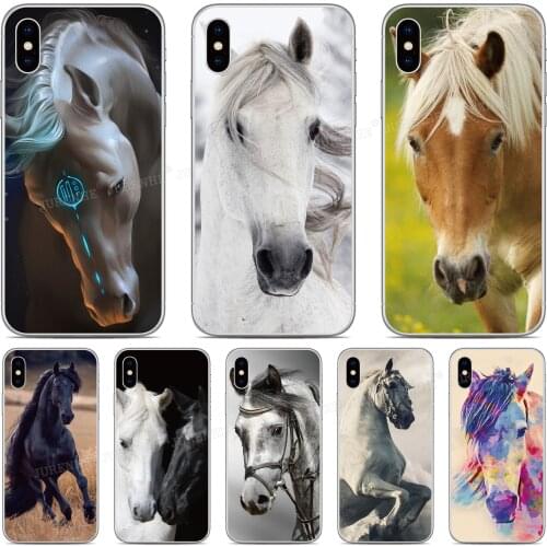 Printed Black White Horse Cover For Vsmart Active 1 Plus Star 3 JOY 4 Live BQ Aquaris X2 X Pro U U2 Lite V VS Phone Case Fundas