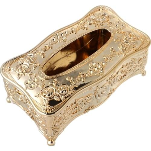 Luxury European Style Acrylic Tissue Box KTV Handkerchief Toilet Paper Holder