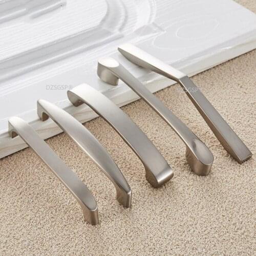 Kitchen Cabinet Knobs Cupboard Drawer Handle Dresser Door Pull Antique European Fashion Silver Zinc Alloy