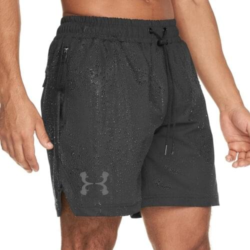 Waterproof Joggers Shorts Mens Pants Gyms Fitness Bodybuilding Workout Quick Dry Beach Shorts Male Summer Sportswear Bottoms