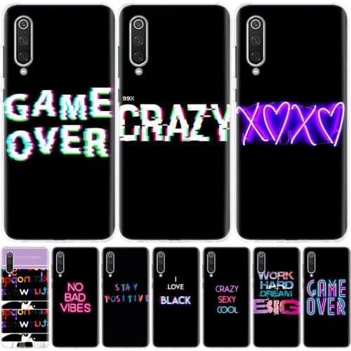 Color text on a black background Phone Case for Xiaomi Redmi Note 10 9 9S 8T 8 7 8A 7 7A 6 6A 9A 9C S2 K20 K30 Pro Fashion Cover
