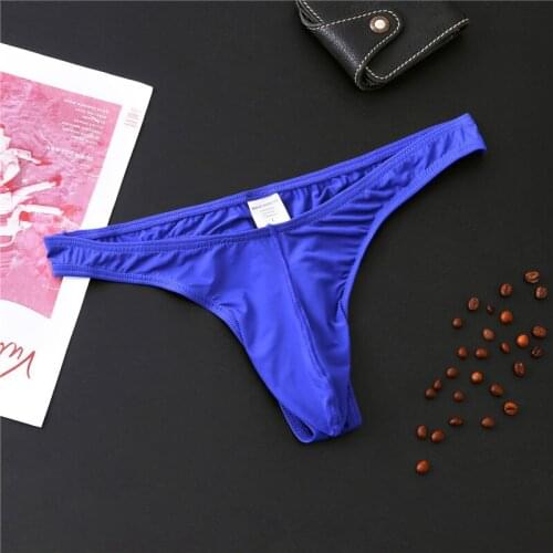 Fun Sexy Thongs gay panties long elephant nose trunk underwear men ice silk fun panties man