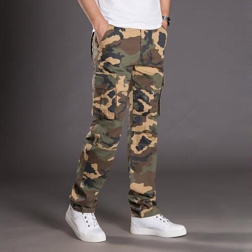 Winter Cargo Pants Men Camouflage Military Mens Trousers Casual Cotton Camo Baggy Pants Men Army Pantalone Uomo