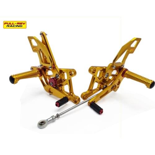 GOLD Motorcycle Rearset Footpegs Full Rev Racing For HONDA CBR250RR 2010-2014 REARSETS