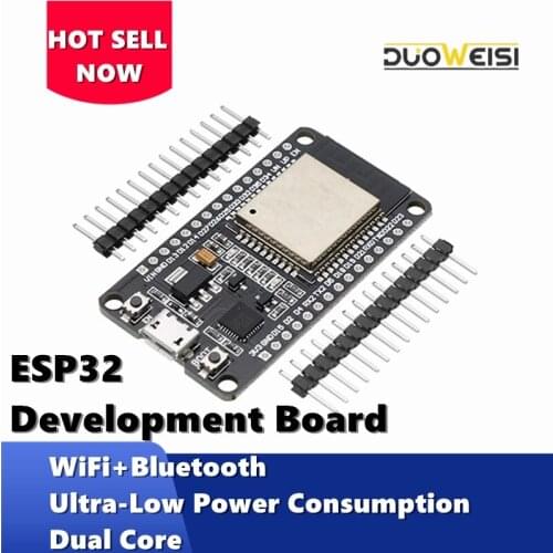 1PCS ESP32 ESP-32 Development Board WiFi+Bluetooth Ultra-Low Power Consumption Dual Core ESP-32 ESP-32S ESP 32 Similar ESP8266