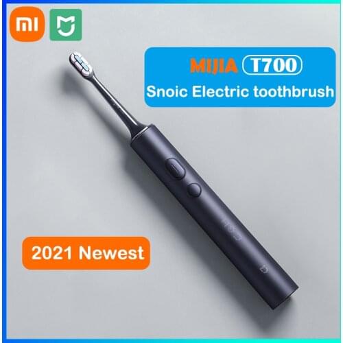 2021 Newest Xiaomi Mijia T700 Sonic Toothbrush for Adult Timer Brush APP Control Smart Electric Toothbrush IPX7 Waterproof