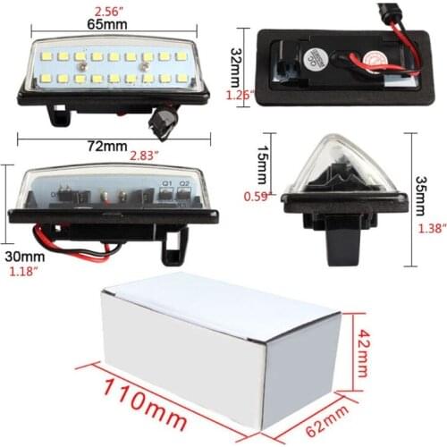 2021 New 1pair LED License Number Plate Lamp Fit for TEANA J31 J32 Maxima 03-08