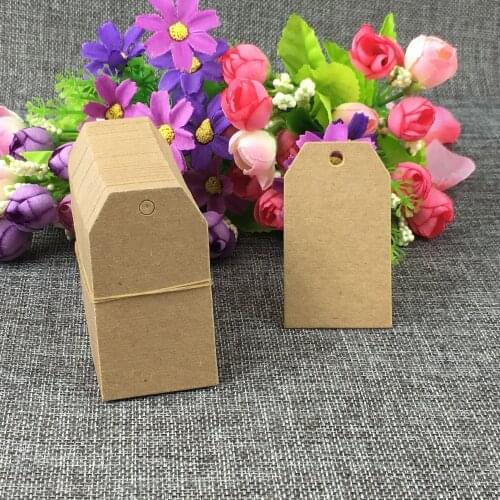 7*4cm 200pcs /lot blank paper hang tag/clothing swing tag / brand care labels/gift tag/party decorate