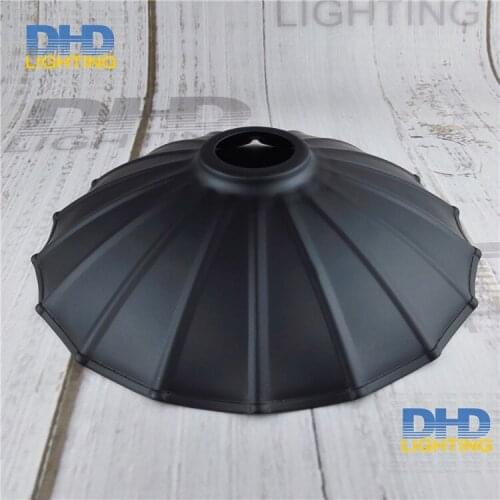 Free shipping D250mm*H55mm E27 lamp shade black finished cage edison lamp shade DIY black iron shade for lighting