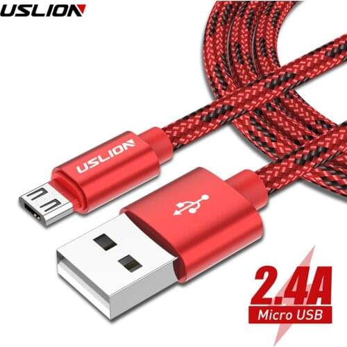 USLION Micro USB Cable for xiaomi redmi note 5 pro 4x Fast Charge USB Data Cable Charging Cord Microusb Charger for Samsung S7