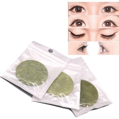 Popular Jade Stone Eyelash Extension Glue Adhesive Holder Fake Eye Lash Holder Clean Easily Eyelash Accessories Makeup Tool